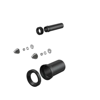 ALCA Připojovací sada k závěsnému WC, DN 110, délka 200 mm, PE, chrom M900K-DN110