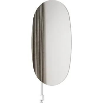 Zrcadlo Zrcadlo s bílou rukojetí Match - Lenart Zrcadlo-bílá 26x59 cm