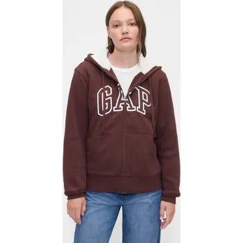 Oblečení a móda GAP Dámská Zateplená mikina Logo Sherpa 804073-06 Velikost: S Tričko zdarma při nákupu nad 3000,-!