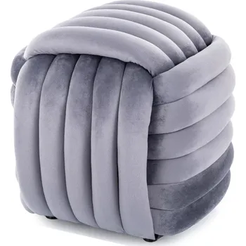 Taburet Designový taburet AMBROZ - šedý