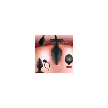 Černý tvarovaný nafukovací anální kolík NAK20 bdsm-bondage-shop NAK20 8595729797390 Černý tvarovaný nafukovací anální kolík NAK03