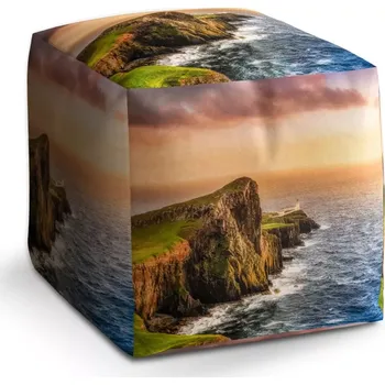 Taburet Sablio Taburet Cube Skalnaté pobřeží: 40x40x40 cm