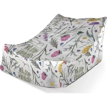 Sedací pytel Sablio Sedací vak Lounge Babiččina zahrádka - 80 x 95 x 50 cm