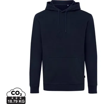 Pánská mikina Mikina s kapucí IQONIQ Jasper z recykl. bavlny - Námořní Modř / 5XL