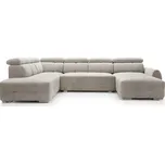 Rohová sedačka Garda I pravostranná s funkcí spaní typu puma a dvěma úložnými prostory - Meblar castel 03 363x88 cm