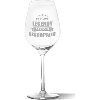 Víno Sablio Sklenička na víno Ty pravé legendy se rodí v listopadu: 49 cl