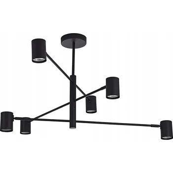 NETTLIFE Černý stropní reflektor stropní svítidlo 5*GU10 moderní lampa