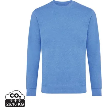 Pánská mikina Nebarvená mikina Iqoniq Denali z recykl. bavlny - Heather Blue / XXS