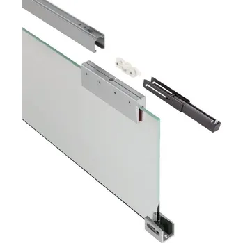 Dveřní kování Sada kování pro posuvné dveře Südmetall Set C 1300 mm, Na zeď