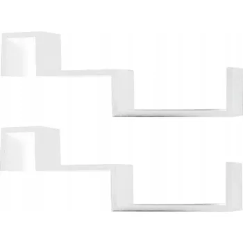 Knihovna Police MDF deska Kondela 77 x 10 cm bílá