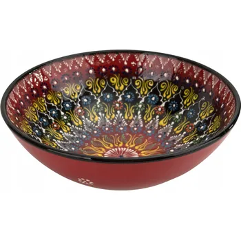Keramická Salátová Mísa 31 cm orientální červená