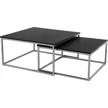 Konferenční stolek Konferenční stolek Kondela čtvercový 75 x 75 x 37 cm černý