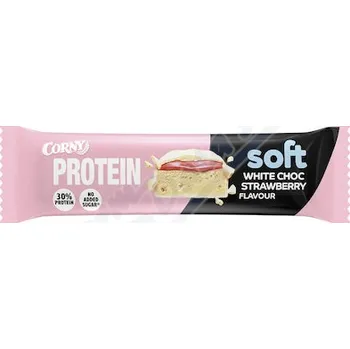 CORNY PROTEIN soft Bílá čokoláda-jahoda 45g