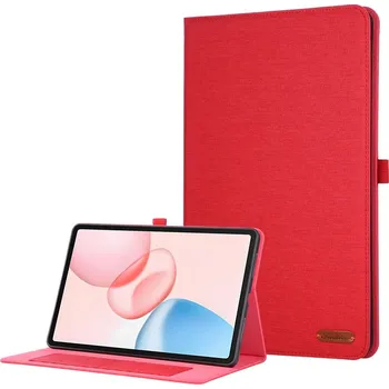 Pouzdro na tablet VSECHNONAMOBIL 125750 FABRIC Zaklápěcí obal pro Honor Pad 10 červený