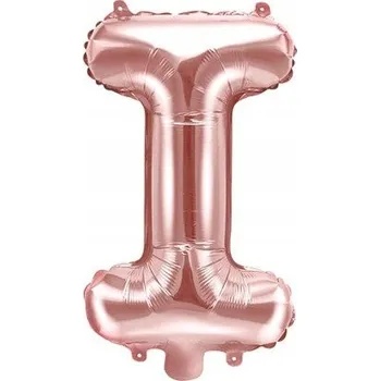 Balónek Fóliový balónek písmeno Party Deco metalický růžový, 35 cm (14 palců)