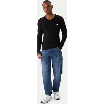 Pánské oblečení Guess S dlouhým rukávem M2YI08 J1314 Černá Slim Fit L