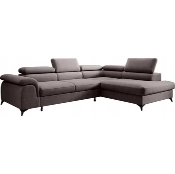 Sedací souprava Rohová Sedací Souprava Kondela látka šedá