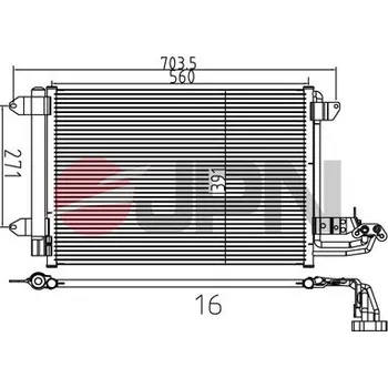 Ventilátor topení a klimatizace Kondenzátor klimatizace JPN 60C9140-JPN