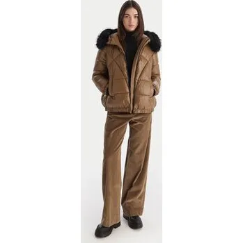 Geox Zimní bunda Backsie W5628S T3121 F5212 Hnědá Oversize 40