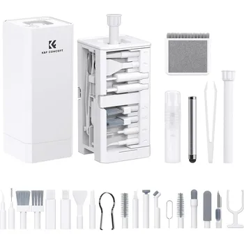 K&F CONCEPT K&F Concept 32 in 1 Keyboard Cleaner Kit, Cleaning Kit with Retractable Big Brush