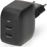 NEDIS síťová nabíječka 35 W PD 3.0 rychlé nabíjení 1.75 2.33 2.92 3.0 A 2x USB-C černá