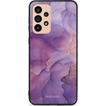 Pouzdro na mobilní telefon Lesklý kryt Mobiwear Glossy - Samsung Galaxy A33 5G - G050G - Fialový mramor (Prémiové lesklé pouzdro, obal, kryt Mobiwear Glossy na mobil Samsung Galaxy A33 5G - G050G - Fialový mramor, materiál Plast + TPU silikon - krytí po všech stranách, neošoupateln
