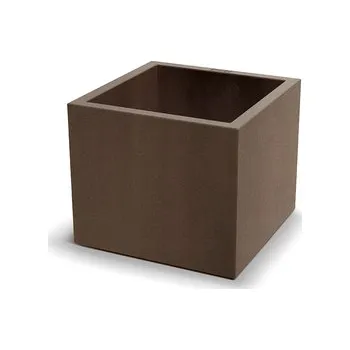 Květináč Květináč CUBLA SQUARE 47 cm - barva: rezavě hnědá