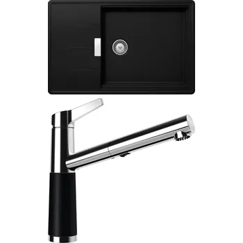 Granitový dřez Set Schock S14-5 (dřez Tia D-100LS Puro + baterie SC-510.120 Puro)