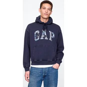 Pánské oblečení GAP Pánská Oversize mikina Patchwork Logo Americana 745196-00 Velikost: XXL Tričko zdarma při nákupu nad 3000,-!