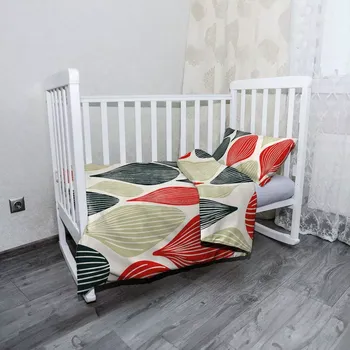 Povlečení Sablio Dětské povlečení do postýlky Hravé šedesátky - 120x90 / 40x60