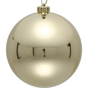 Vánoční ozdoba Vánoční ozdoba koule plastová Ø 20 cm lesklá zlatá