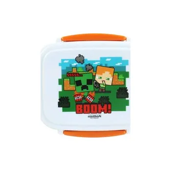 Svačinový box Svačinový box s příborem Bento box - Minecraft SSS - BOOM