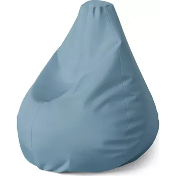 Sedací pytel Sablio Sedací vak Pear Šedě modrá - 70 x 95 x 15 cm