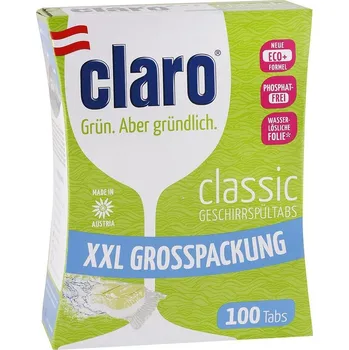 Přípravek do myčky Claro Classic tablety do myčky nádobí 100 ks