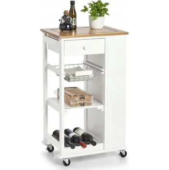 Servírovací stolek Kuchyňský vozík Zeller 50x37x86,5 cm bílý
