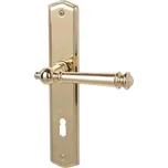 Štítkové kování Südmetall Mount Everest-LS, Variostar klika / koule, Levé provedení, Cylindrická vložka, Bronzová vzhled