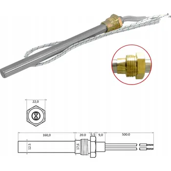 Zapalovač Zapalovač / Topné těleso pro biomasu / pelety, ocelové, 450 W