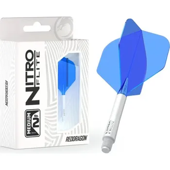 Příslušenství pro šipky Letky Red Dragon Nitro Flite White & Blue #2 Medium