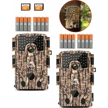 Bezpečnostní kamera LOVEČECKÁ KAMERA 48MP 4K S NOČNÍM VIDĚNÍM, PIR SENZOR 120°, ČAS SPUŠTĚNÍ 0,3S, 2KS