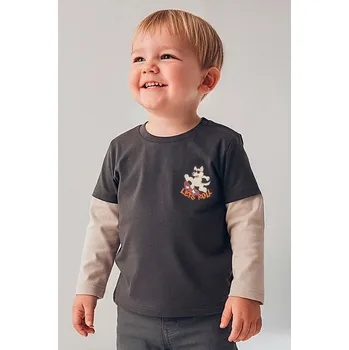 Dětská móda Kojenecké tričko s dlouhým rukávem Mayoral 2062.3B.Baby.9BYA černá 99X, vel. 68