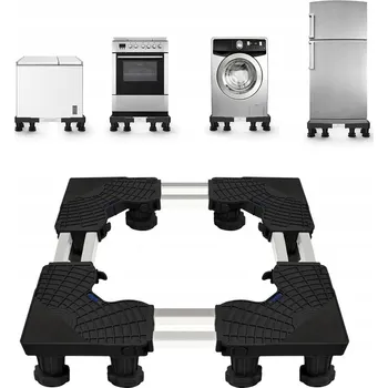 Praní a péče o prádlo PODSTAVEC POD PRAČKU LEDNIČKU S 12 NASTAVITELNÝMI NOŽIČKAMI 300KG