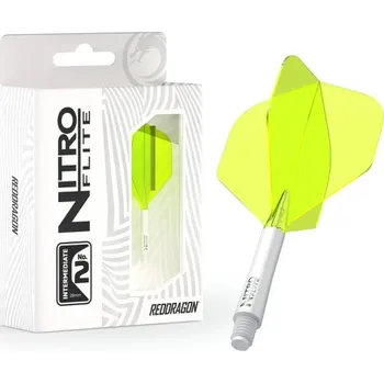 Příslušenství pro šipky Letky Red Dragon Nitro Flite White & Yellow #2 Intermediate