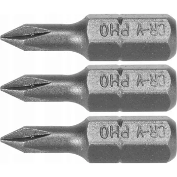 Bit Bity 1/4" x 25 mm PH0 3 ks 65451 Sthor