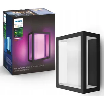 Venkovní osvětlení Venkovní nástěnné svítidlo Philips černé, integrovaný LED zdroj 8 W