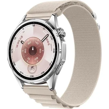 Příslušenství k chytrým hodinkám DUX 125982 NYLON Vyměnitelný řemínek pro Huawei Watch GT 5 46mm / GT 6 46mm STARLIGHT