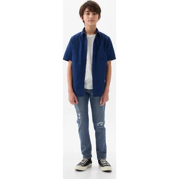 Pánské džíny GAP Chlapecké Dětské slim džíny Rip & Repair 891286-00 Velikost: 14 Tričko zdarma při nákupu nad 3000,-!