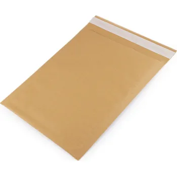 Obálka Pevná papírová obálka 19x25 cm s bublinkovou fólií uvnitř Varianta: přírodní, Balení: 10 ks 56888/144128/261517