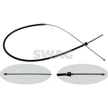Lanko parkovací brzdy Tažné lanko, parkovací brzda SWAG 30 93 6348