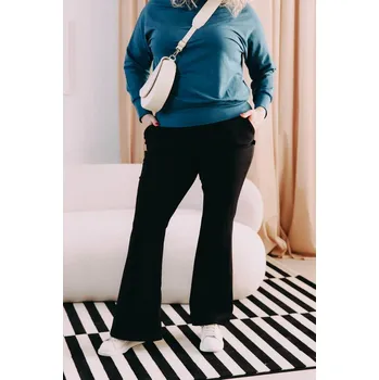 Dámské kalhoty Kalhoty Zen Bell Black Plus, standardní, XXL