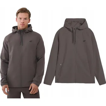 Pánské oblečení PÁNSKÁ MIKINA 4F TRÉNINKOVÁ RYCHLESCHNOUCÍ NA ZIP TFSWM458 SS25